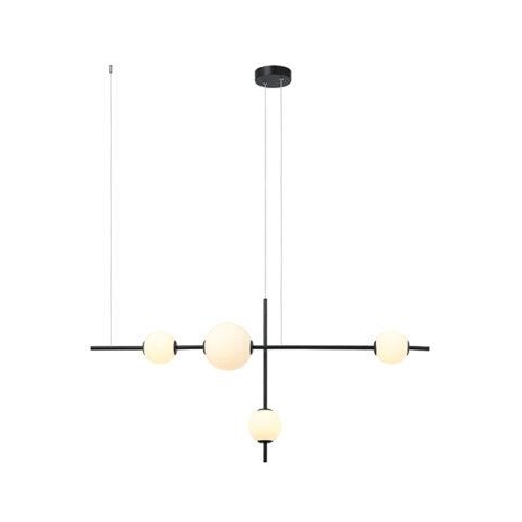 ΚΡΕΜΑΣΤΟ ΦΩΤΙΣΤΙΚΟ ΠΟΛΥΦΩΤΟ DIMMABLE LED ΜΑΥΡΟ ΜΕ ΟΠΑΛΙΝΑ Μέταλλο 110x205