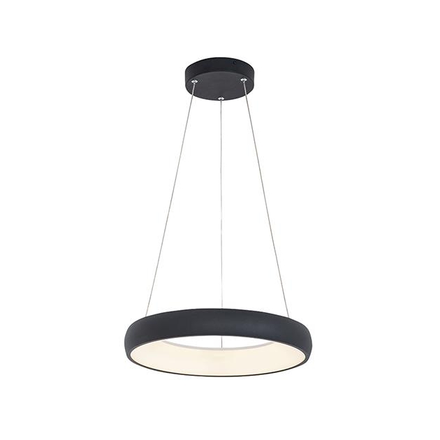 ΚΡΕΜΑΣΤΟ ΦΩΤΙΣΤΙΚΟ LED ΜΑΥΡΟ DIMMABLE TRIAC Αλουμίνιο Φ40xh200