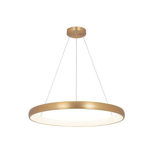 ΚΡΕΜΑΣΤΟ ΦΩΤΙΣΤΙΚΟ LED ΧΡΥΣΟ DIMMABLE TRIAC Αλουμίνιο Φ80xh200