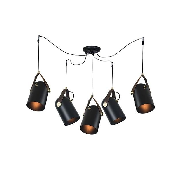 ΚΡΕΜΑΣΤΟ ΦΩΤΙΣΤΙΚΟ ΜΑΥΡΟ ΜΕ ΔΕΡΜΑ Αλουμίνιο Φ15xh27