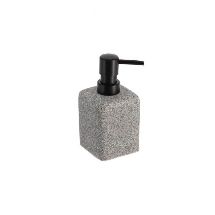 DISPENSER ΜΠΑΝΙΟΥ POLYRESIN ΓΚΡΙ Συνθετικό 7*7*15.5
