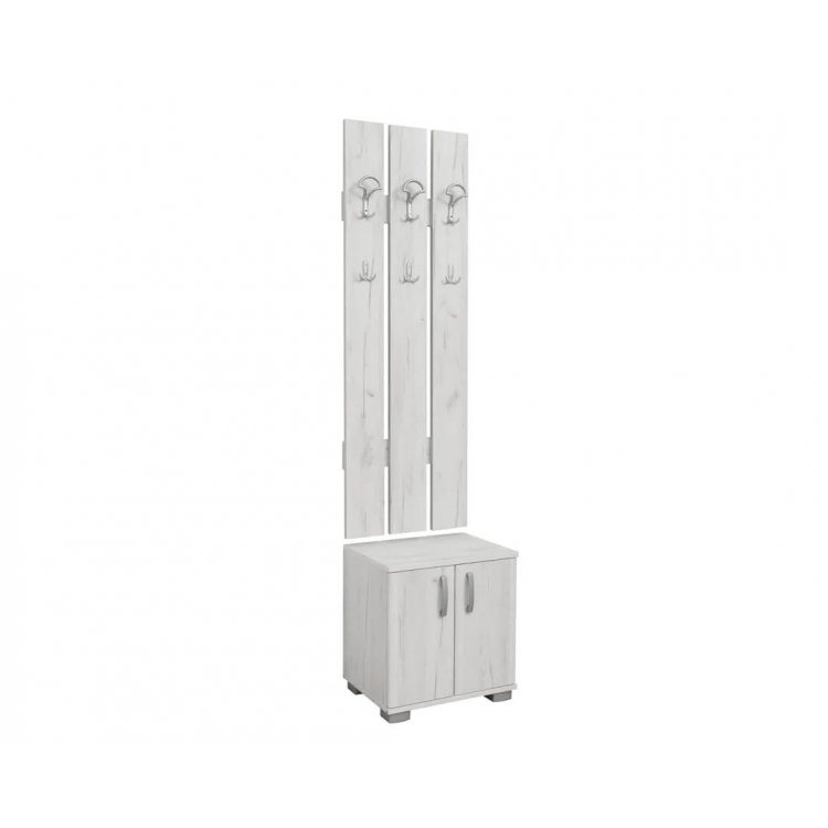 APOLON PA-2 Κρεμάστρα παπουτσοθήκη δρυς πάγου 50x37x209εκ. Μελαμίνη Μ0.50Π0.37Υ2.09