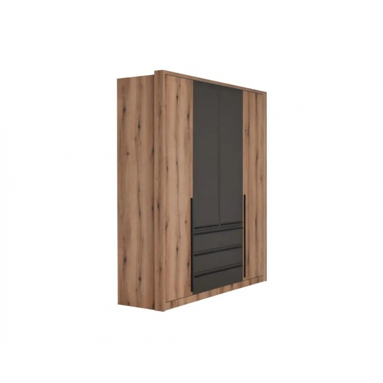 ΝΤΟΥΛΑΠΑ ΤΕΤΡΑΦΥΛΛΗ KALIOPA 4V3F ARTISAN/ΓΚΡΙ Μελαμίνη Μ1.945Π0.555Υ2.155