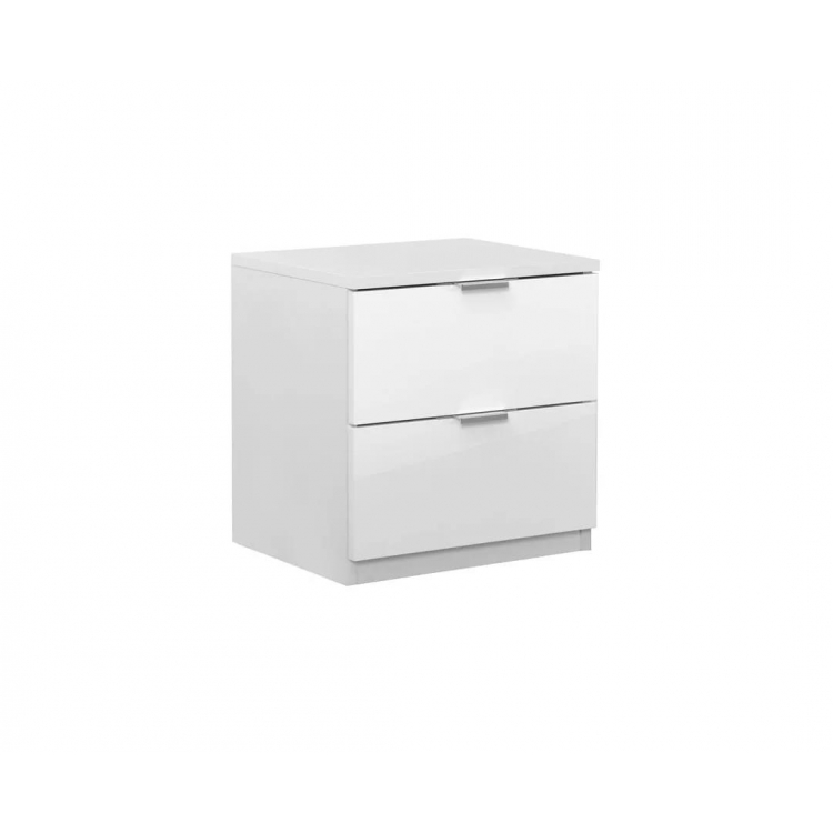 ΚΟΜΟΔΙΝΟ ELEGANCE 2F ΛΕΥΚΟ GLOSS Μελαμίνη Μ0.45Π0.38Υ0.465