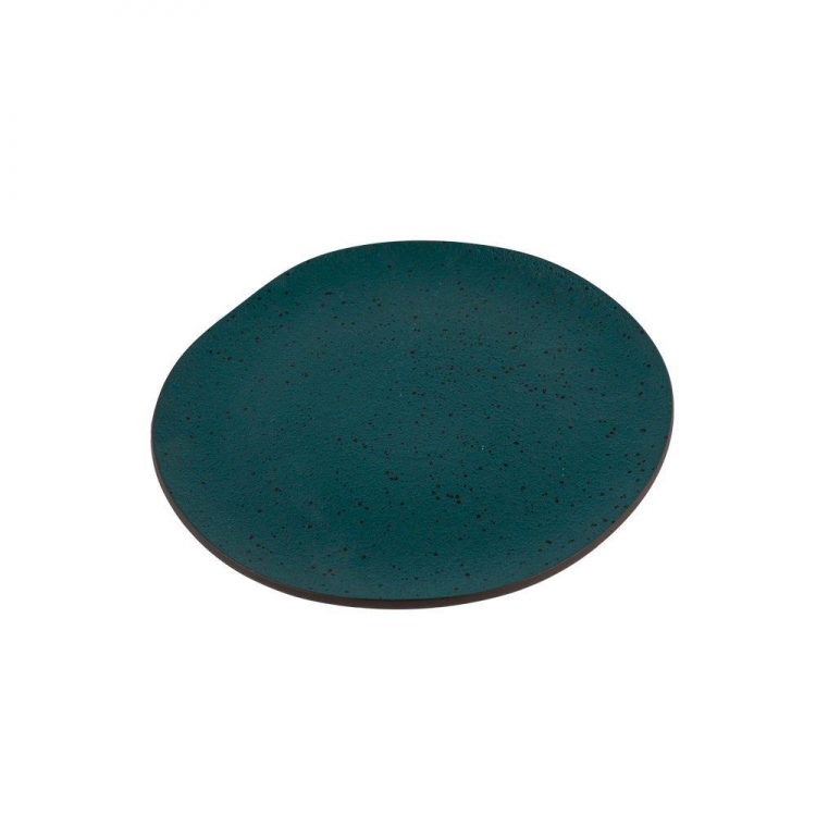 HFA Πιάτο Ρηχό Πορσελάνης Granite Πετρόλ 26x25x2cm Stoneware Φ26