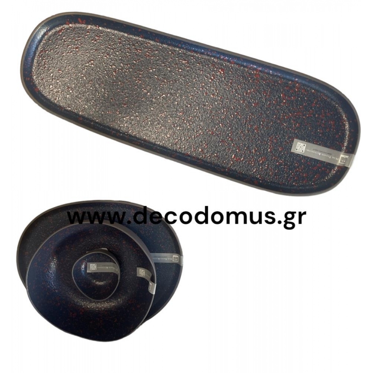 ΠΙΑΤΕΛΑ ΟΒΑΛ ΠΟΡΣΕΛΑΝΗΣ GRANITE LAVA Πορσελάνη 0.505*0.18*0.02Μ Υ