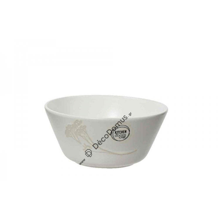ΜΠΩΛ ΛΕΥΚΟ ΜΕ ΑΝΘΟ KAEMING Stoneware 15*Υ7
