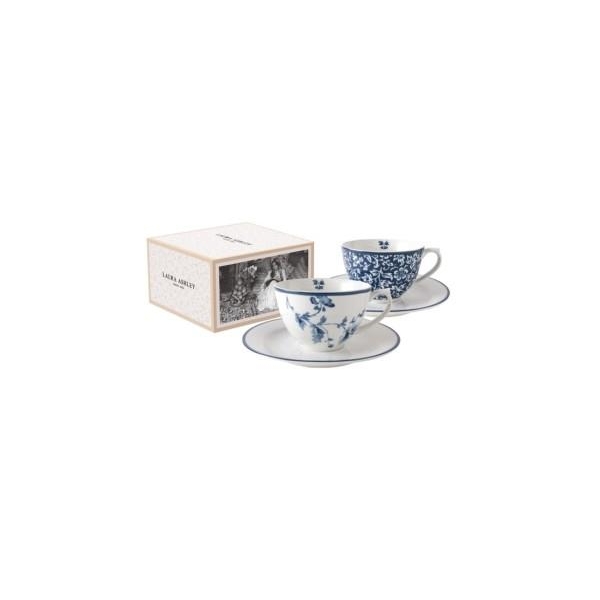 ΣΕΤ ΔΩΡΟΥ 2 ΦΛΥΤΖΑΝΙΑ ΤΣΑΓΙΟΥ CHINA ROSE AND SWEET ALYSSUM- BLUEPRINT Πορσελάνη