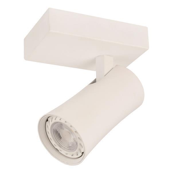 ARTE ILLUMINA ΣΠΟΤ ΟΡΟΦΗΣ ΜΟΝΟ GU10 S1901 ΛΕΥΚΟ Αλουμίνιο 110mm*60mm*Υ105