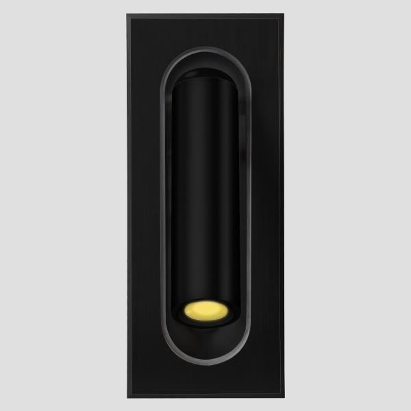 ΑΠΛΙΚΑ ΤΟΙΧΟΥ ΧΩΝΕΥΤΗ LED 3W 3000Κ Α170 ΜΑΥΡΗ Αλουμίνιο 7*6*Υ17