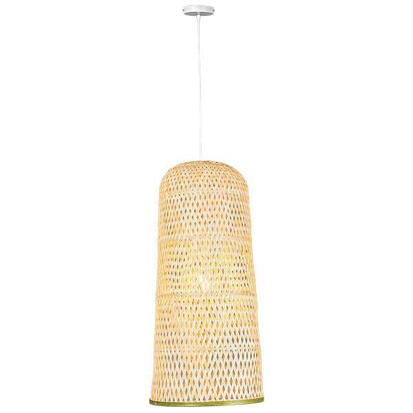 ΦΩΤΙΣΤΙΚΟ ΚΡΕΜΑΣΤΟ ΜΟΝΟΦΩΤΟ Ε27 MAX 60W D300X600H BAMBOO Μέταλλο 30*30*210