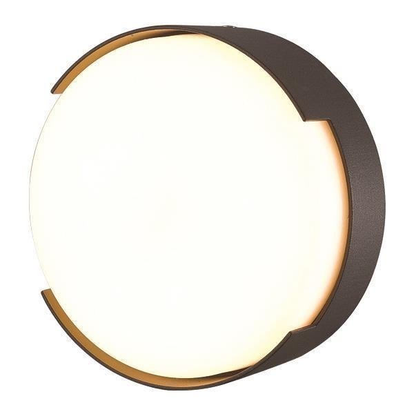 ΠΛΑΦΟΝΙΕΡΑ ΣΤΡΟΓΓΥΛΗ LED 16W Φ250X50 3000K IP54 ΜΑΥΡΗ PRO Αλουμίνιο 250*50ΥΜΜ