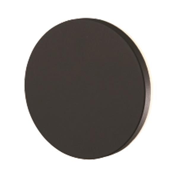 ΑΠΛΙΚΑ ΤΟΙΧΟΥ ΣΤΡΟΓΓΥΛΗ LED 10W Φ150X50 3000K IP54 ΜΑΥΡΗ PRO Αλουμίνιο 150*50ΥΜΜ