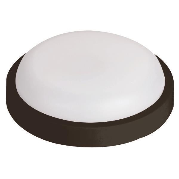 ΦΩΤΙΣΤΙΚΟ ΤΟΙΧΟΥ ΣΤΡΟΓΓΥΛΟ LED 18W Φ200X55 3000K IP54 ΜΑΥΡΟ PLUS Συνθετικό 200*55YMM