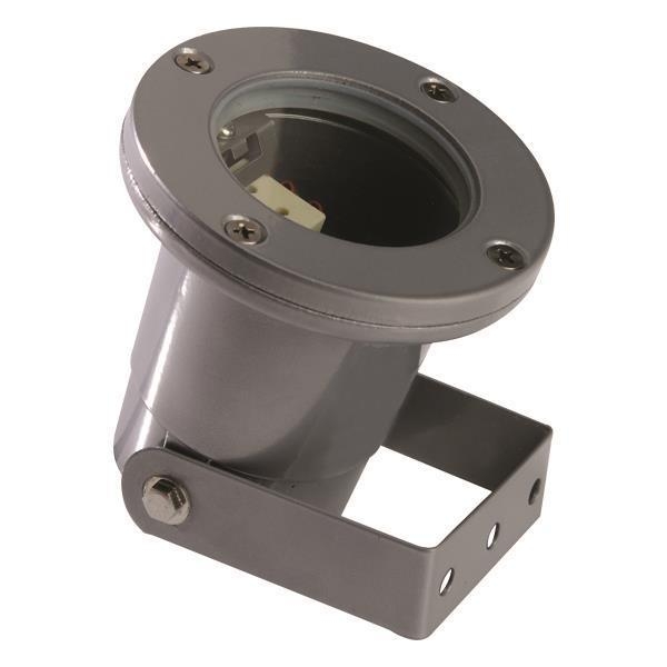 ΣΠΟΤ ΚΗΠΟΥ ΜΕΤΑΛΛΙΚΟ GU10 IP65 230V ΓΚΡΙ Γυαλί 100*155YMM