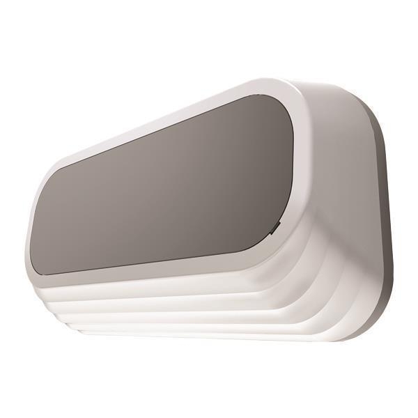 ΑΠΛΙΚΑ ΤΟΙΧΟΥ ΟΒΑΛ LED 12W 240X120X45 3000K IP54 ΓΚΡΙ PRO Αλουμίνιο 240*120*45YMM