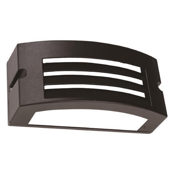ΑΠΛΙΚΑ ΤΟΙΧΟΥ LM04 ΟΒΑΛ E27 MAX 10W LED 220X99X100 IP54 ΜΑΥΡΗ PRO Αλουμίνιο 220*99*100YMM