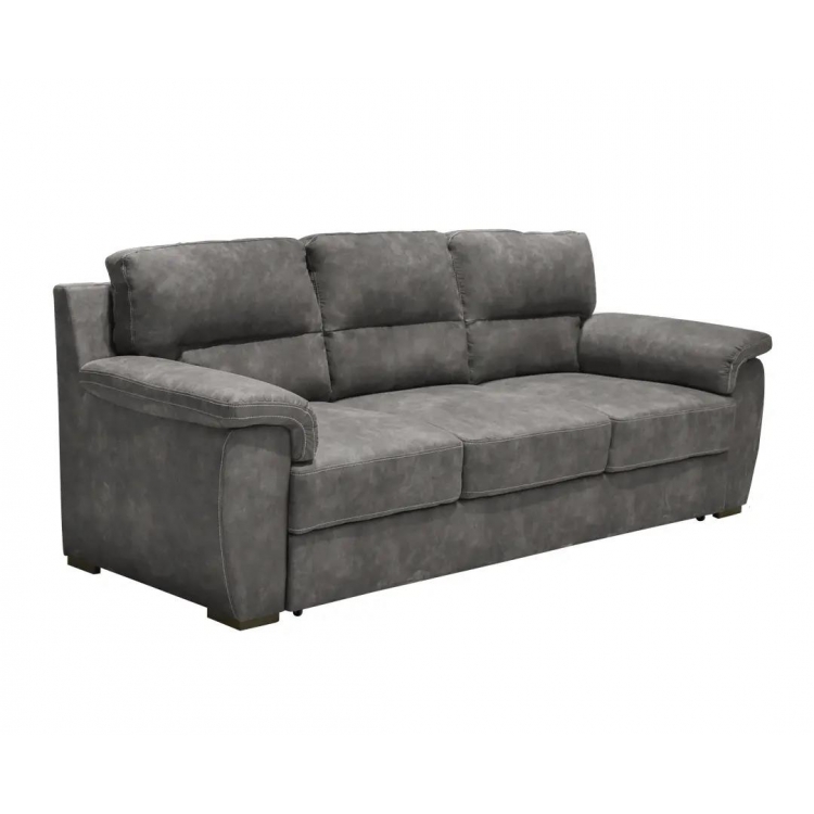 Τριθέσιος καναπές κρεβάτι Boss Γκρι 236x90x92εκ. Μελαμίνη Μ2.36Π0.90Υ0.92