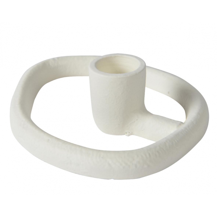 ΚΗΡΟΠΗΓΙΟ ΜΕΤΑΛΛΙΚΟ ΧΕΙΡΟΠΟΙΗΤΟ OFF-WHITE DECORIS Μέταλλο 11.5*10.5*3.2