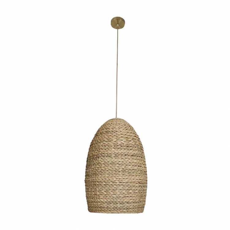 ΚΡΕΜΑΣΤΟ ΦΩΤΙΣΤΙΚΟ E27 MAX 20W RATTAN ΦΥΣΙΚΟ Μέταλλο Φ0.35*Υ0.52