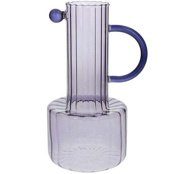 Μωβ Βάζο Γυάλινο Υ24εκ. Design Fontebasso Γυαλί 0.14*Υ0.245