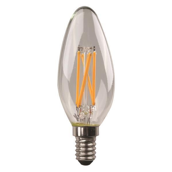 ΛΑΜΠΑ LED ΚΕΡΙ CROSSED FILAMENT 6.5W E14 3000K 220-240V Γυαλί Φ0.035*Υ0.098
