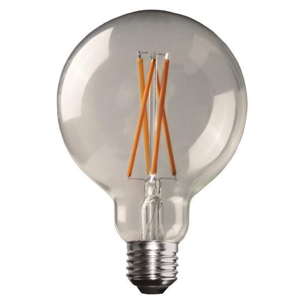 ΛΑΜΠΑ LED ΓΛΟΜΠΟΣ G95 CROSSED FILAMENT 8W Ε27 3000K 220-240V Γυαλί Φ0.095*Υ0.142