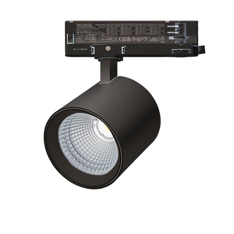 3ΦΑΣΙΚΟ ΜΑΓΝΗΤΙΚΟ LED ΣΠΟΤ ΡΑΓΑΣ 25W 3000K ΜΑΥΡΟ Αλουμίνιο Φ0.09*Υ0.092
