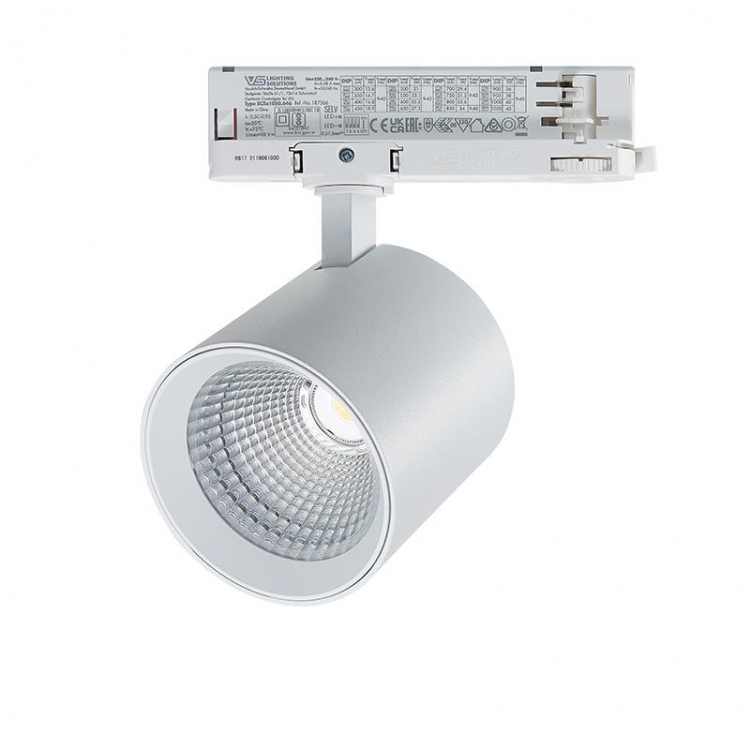 3ΦΑΣΙΚΟ ΜΑΓΝΗΤΙΚΟ LED ΣΠΟΤ ΡΑΓΑΣ 25W 4000K ΛΕΥΚΟ Αλουμίνιο Φ0.09*Υ0.092