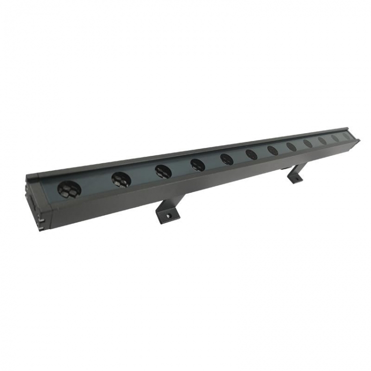ΦΩΤΙΣΤΙΚΟ ΔΙΑΧΥΣΗΣ ΤΟΙΧΟΥ 24X1W 24V RGB IP66 ΓΚΡΙ Αλουμίνιο Μ1.00Π0.033Υ0.026