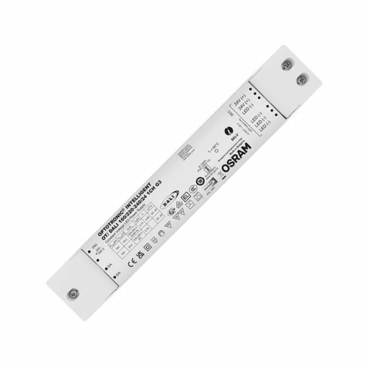Πρόγραμμα οδήγησης PUSH BUTTON-DALI2 1 CHANNEL 160W 24V OSRAM Συνθετικό Μ0.30Π0.05Υ0.035