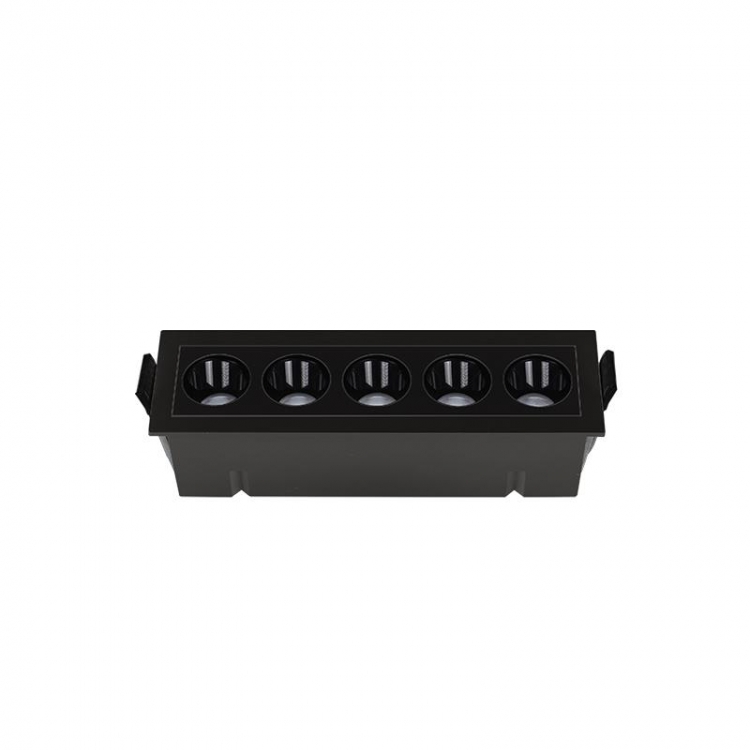 ΧΩΝΕΥΤΟ DOWNLIGHT LED ΣΠΟΤ 12W 3000K ΜΑΥΡΟ Αλουμίνιο Μ0.147Π0.045Υ0.042