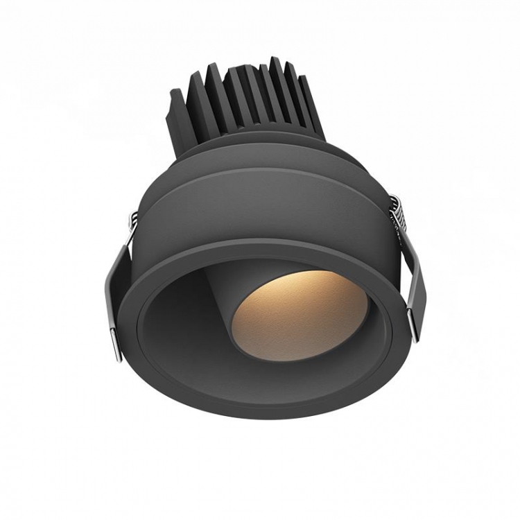 ΧΩΝΕΥΤΟ ΚΙΝΟΥΜΕΝΟ DOWNLIGHT LED ΣΠΟΤ 10W 3000K ΜΑΥΡΟ IP44 Αλουμίνιο Φ0.091*Υ0.091
