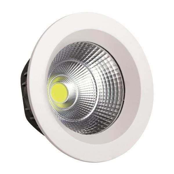 ΦΩΤΙΣΤΙΚΟ ΧΩΝΕΥΤΟ LED COB Φ230 55W 6500K ΛΕΥΚΟ PLUS Αλουμίνιο Φ0.23*Υ0.113