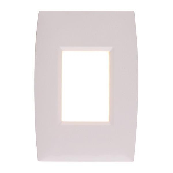 ΑΠΛΙΚΑ ΤΟΙΧΟΥ ΧΩΝΕΥΤΗ (ΓΥΨΟΣΑΝΙΔΑΣ) SLIM LED 2W 83X123X35 3000K IP65 ΛΕΥΚΗ PLUS Συνθετικό Μ0.083Π0.123Υ0.035