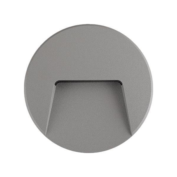 ΦΩΤΙΣΤΙΚΟ ΤΟΙΧΟΥ SLIM LED 3W IP65 230V 4000K Φ135mm ΓΚΡΙ PRO Συνθετικό Μ0.135Π0.135Υ0.032