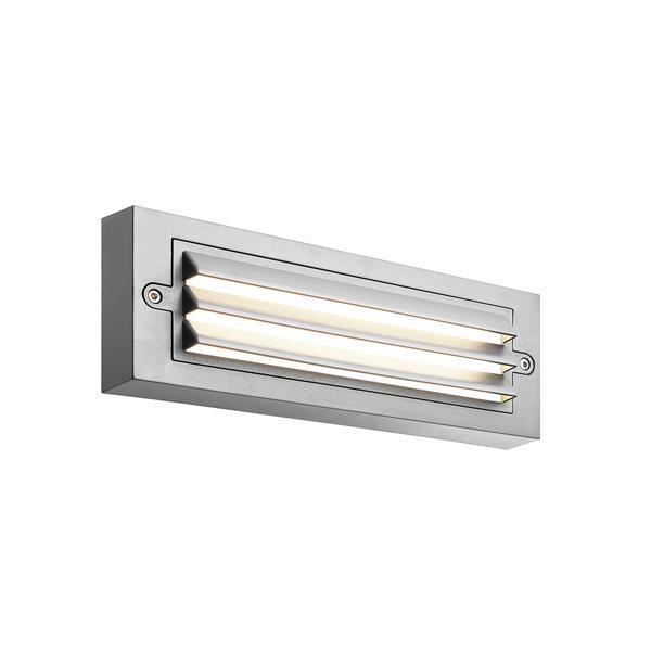 ΦΩΤΙΣΤΙΚΟ ΤΟΙΧΟΥ ΜΕ ΓΡΙΛΙΕΣ LED 6W 255x42x90 3CCT IP65 ΓΚΡΙ \