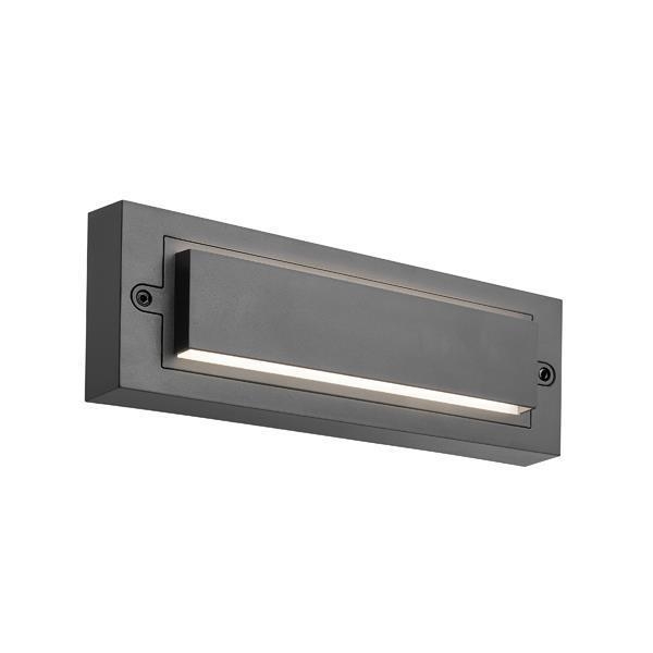 ΦΩΤΙΣΤΙΚΟ ΤΟΙΧΟΥ LED 6W 255x42x90 3CCT IP65 ΓΚΡΙ \