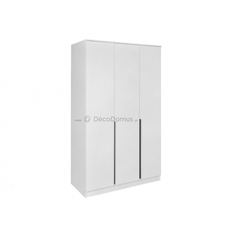 DREAM ΝΤΟΥΛΑΠΑ ΤΡΙΦΥΛΛΗ 135Χ52.5Χ215 ΑΣΠΡΟ MDF M1.35Π0.525Υ2.15