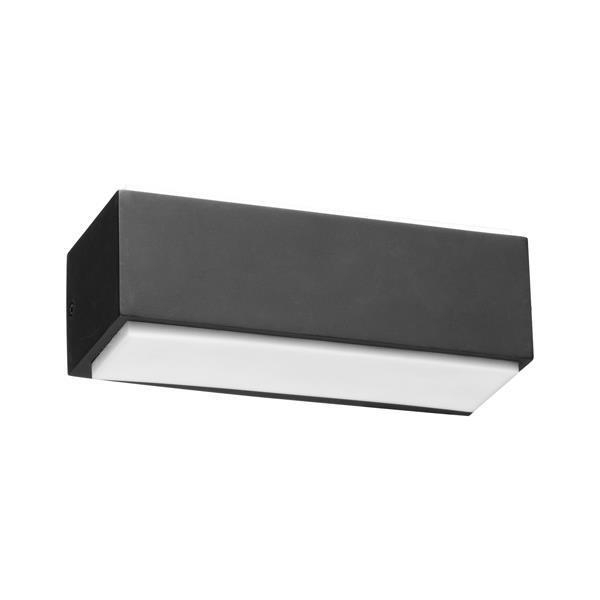 ΑΠΛΙΚΑ ΤΟΙΧΟΥ ΑΛΟΥΜΙΝΙΟΥ UP DOWN LED 10w ΓΡΑΦΙΤΗΣ \