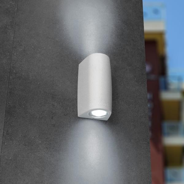 FUMAGALLI MARTA 90 2L ΑΠΛΙΚΑ ΤΟΙΧΟΥ UP & DOWN ΛΕΥΚΗ GU10 2x3,5W 170x92mm Ρητίνη Π0.08*Υ0.17