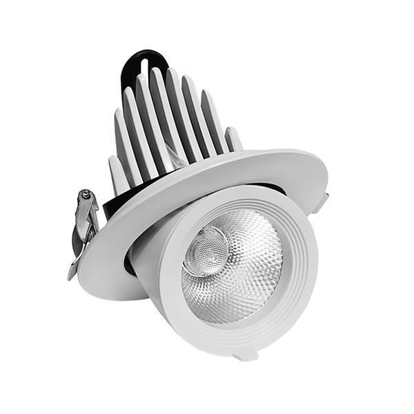 ΣΠΟΤ ΧΩΝΕΥΤΟ ΚΙΝΗΤΗ ΒΑΣΗ 20W Φ110 3CCT ΛΕΥΚΟ Αλουμίνιο Φ0.112*Υ0.120