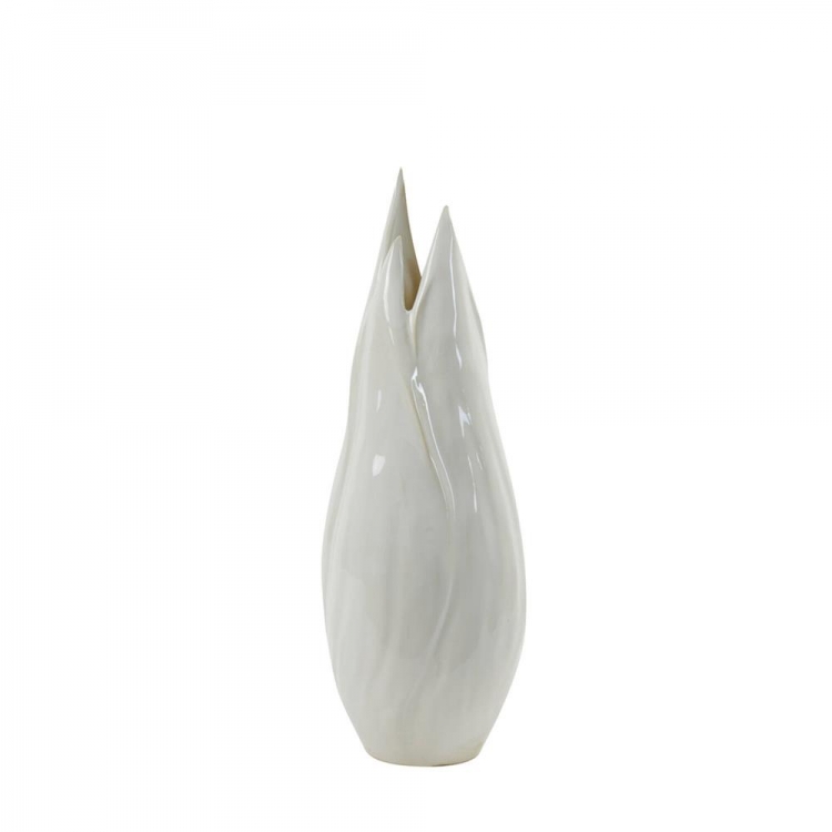 ΚΕΡΑΜΙΚΟ ΒΑΖΟ ``TULIPAN`` ΚΡΕΜ+ΑΣΠΡΟ Light & Living Κεραμικό M0.205Π0.185Υ0.555