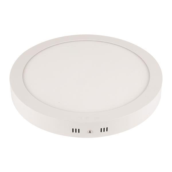 ΦΩΤΙΣΤΙΚΟ ΕΞΩΤΕΡΙΚΟ (ΕΠΙΦΑΝΕΙΑΣ) LED SLIM Φ120 6W 3000K ΛΕΥΚΟ PLUS Αλουμίνιο Φ0.12*Υ0.032