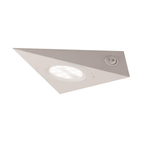 ΦΩΤΙΣΤΙΚΟ ΕΞΩΤΕΡΙΚΟ LED SLIM 143X143X123 2W 4200K ΛΕΥΚΟ PLUS Συνθετικό Μ0.143Π0.143Υ0.123