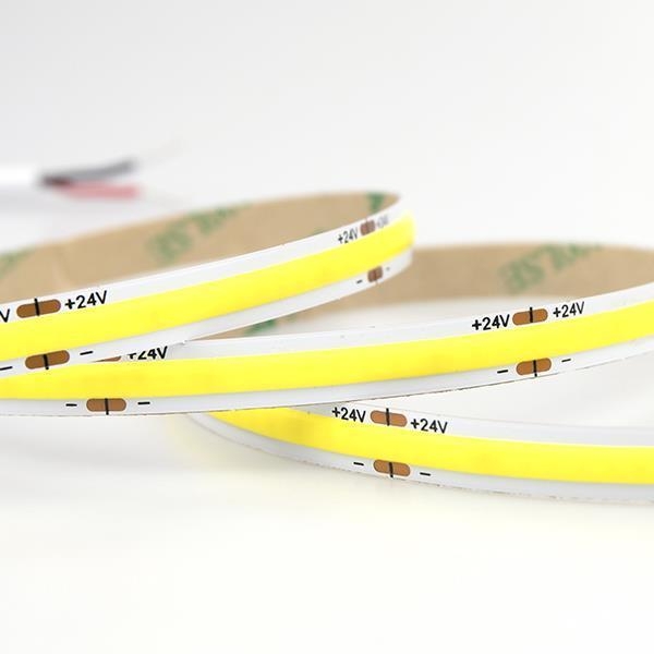 ΤΑΙΝΙΑ LED COB 5M 12W 24V ΚΙΤΡΙΝΟ 480L/M IP44 PRO Συνθετικό Μ5.00Π0.008Υ0.003