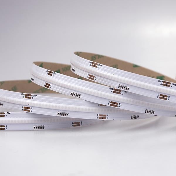 ΤΑΙΝΙΑ LED COB 5M 10W 24V RGB 480L/M IP44 PRO Συνθετικό Μ5.00Π0.01Υ0.003
