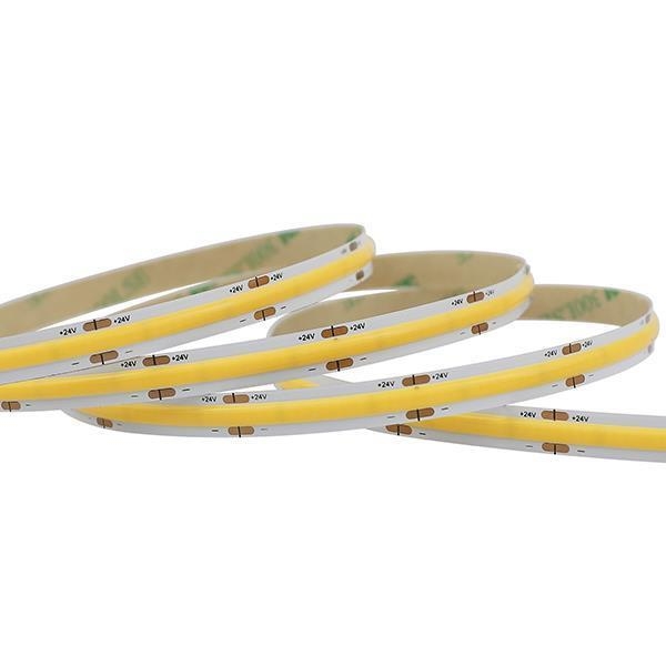 ΤΑΙΝΙΑ LED MINI COB 5M 10W 24V 3000K 320L/M IP44 PRO Συνθετικό Μ5.00Π0.005Υ0.003