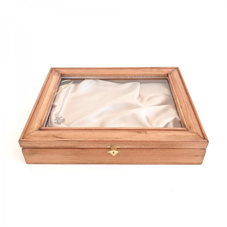 KORRESCRAFT-ΣΤΕΦΑΝΟΘΗΚΗ ΞΥΛΙΝΗ 33X26.5X6.5 ANTIQUE CHAMPAGNE Ξύλο Μ0.33Π0.265Υ0.065