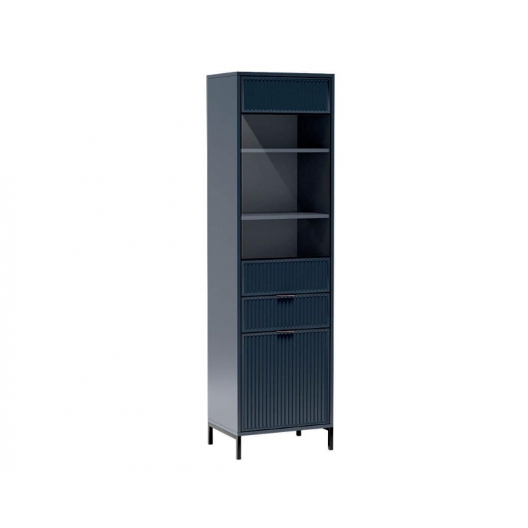 Βιτρίνα LINKA μπλε indigo 55x41x196 Μελαμίνη Μ0.55Π0.41Υ1.96